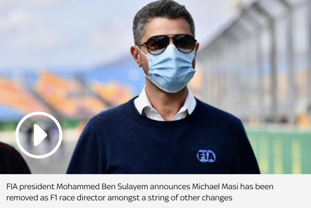 竞彩足球推荐-马西被免去F1赛事总监职位 这两个月内发生了什么